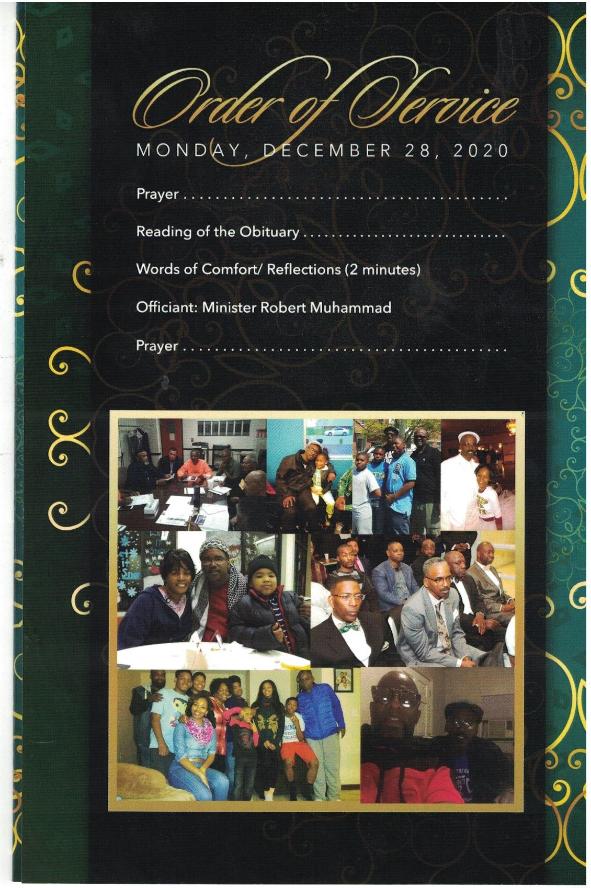Order of Service Debro Sadiq Abdul Akbar